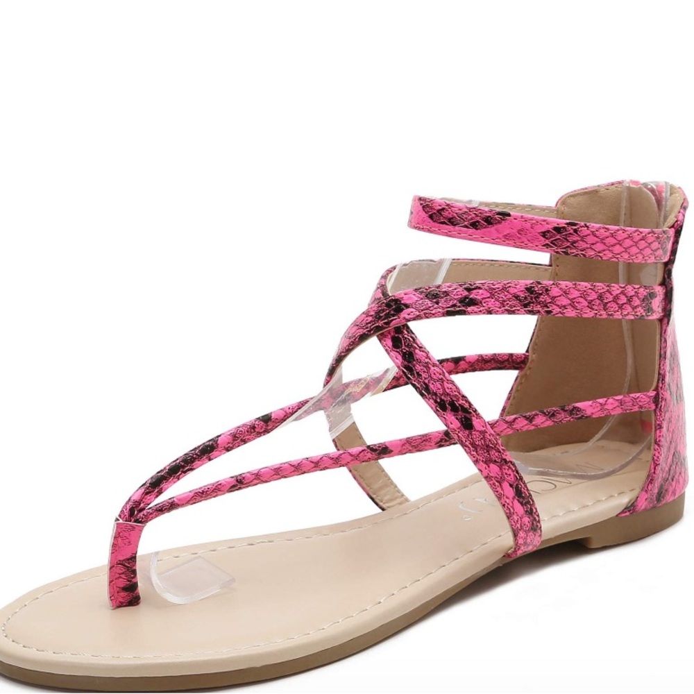 MACKIN J 566-1 Women's Gladiator Sandals Thong Flats Ankle Strap Zip Flat Sandal
